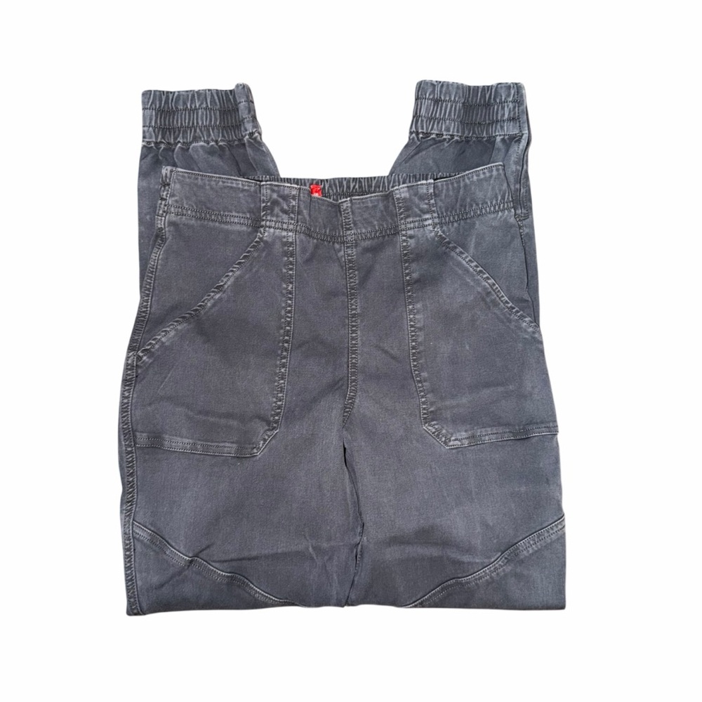 SPANX Stretch Twill Cargo Jogger Pants Women’s Size Large Gray